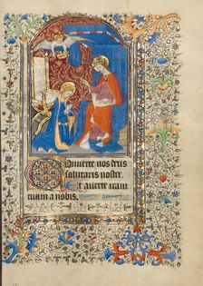 The Coronation of the Virgin; Book of Hours, about 1420-1430. Creator: Master of the Harvard Hannibal