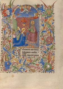 The Coronation of the Virgin; Book of Hours, about 1420. Creator: Spitz Master