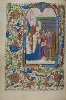 The Coronation of the Virgin; Book of Hours, about 1450-1455. Creator: Master of Wauquelin's Alexander