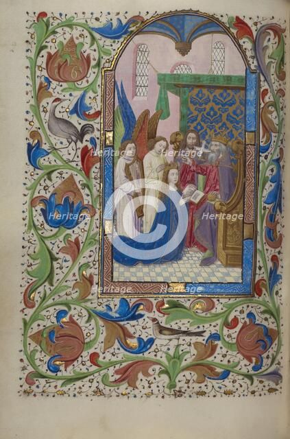 The Coronation of the Virgin; Book of Hours, about 1450-1455. Creator: Master of Wauquelin's Alexander.