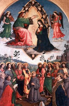 The Coronation of the Virgin c1503. Artist: Bernardino Pinturicchio