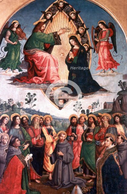 'The Coronation of the Virgin', c1503. Artist: Bernardino Pinturicchio