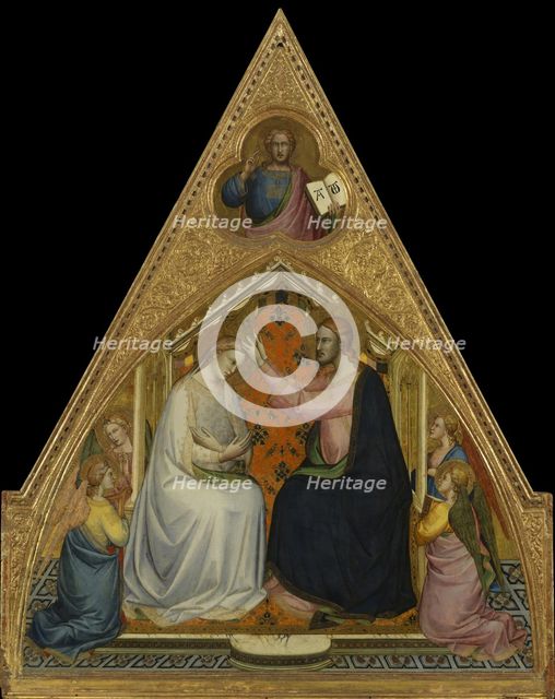 The Coronation of the Virgin, ca 1390. Creator: Lorenzo Monaco (ca. 1370-1425).