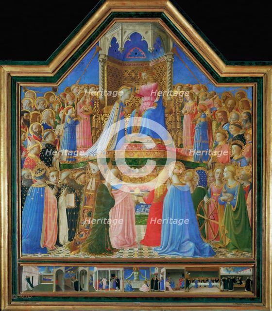 The Coronation of the Virgin, ca 1430. Artist: Angelico, Fra Giovanni, da Fiesole (ca. 1400-1455)