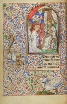 The Coronation of the Virgin; Hours of Simon de Varie, 1455. Creator: Dunois Master
