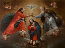 The Coronation of the Virgin, late 17th-early 18th century. Creator: Pedro de Calabria