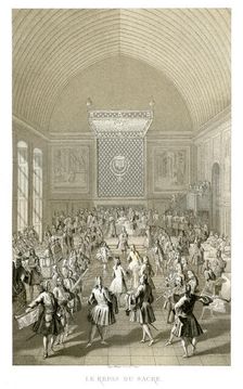 The Coronation Meal, 1715, (1885). Creator: Urrabieta