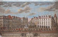 The Coronation procession of Maria Theresa in the Old Town of Prague, 1743