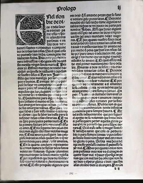 The corbacho' (Facsimile), preface to the printed work in Seville, 1498, work by Archpriest of Ta…