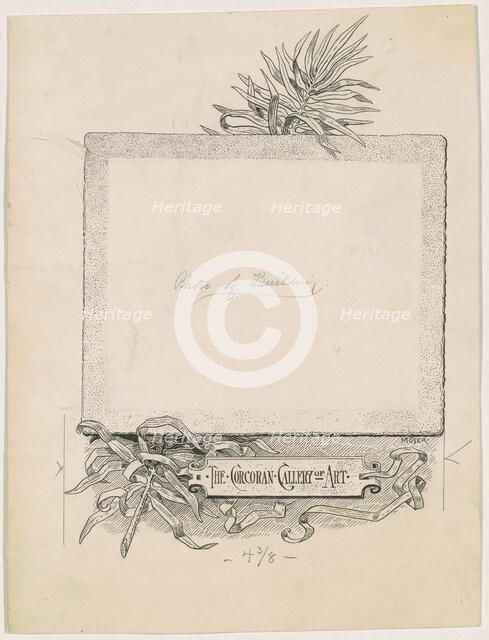 The Corcoran Gallery of Art, 1890-1891. Creator: James Henry Moser.