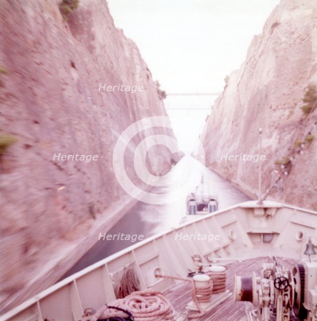 The Corinth Canal, Greece, c1955.  Creator: Arthur Charles Kirby Ware.