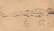 The Corpse (Study for The Dead Christ), 1893. Creator: Félix Vallotton