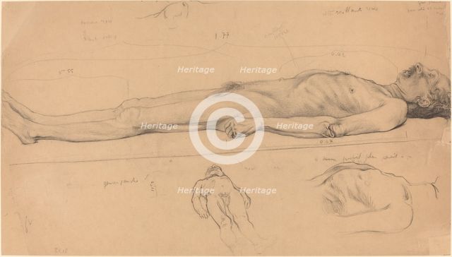 The Corpse (Study for The Dead Christ), 1893. Creator: Félix Vallotton.