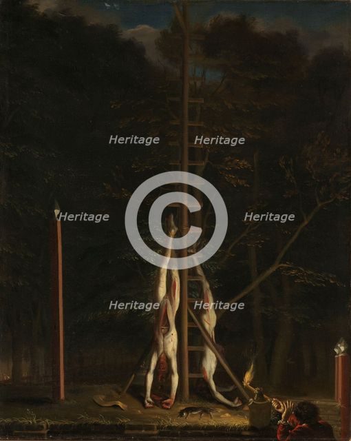 The Corpses of the De Witt Brothers, c.1672-c.1675. Creator: Jan De Baen.