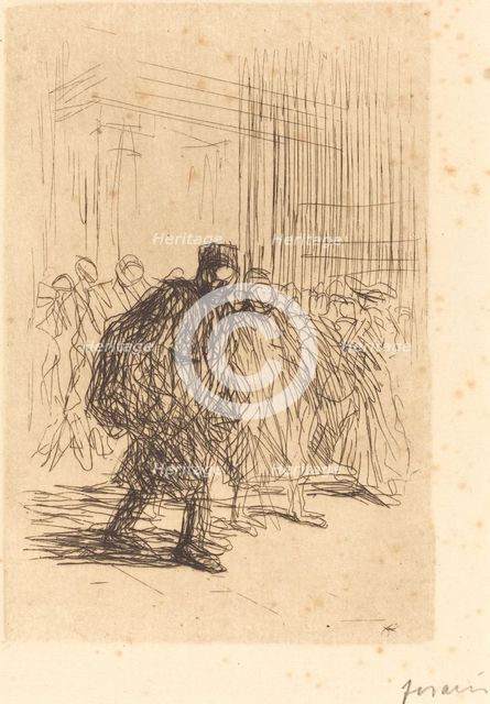 The Corridors of the Palace of Justice, 1908. Creator: Jean Louis Forain.