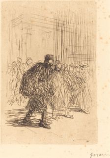 The Corridors of the Palace of Justice, 1908. Creator: Jean Louis Forain
