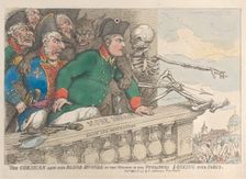 The Corsican and His Bloodhounds at the Window of the Thuilleries Looking Over P..., April 16, 1815. Creator: Thomas Rowlandson