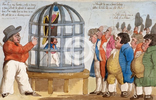 'The Corsican Bajazet in London', 1803. Artist: Anon
