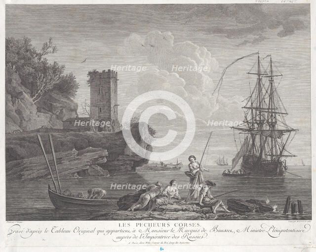 The Corsican Fishermen, 1767. Creator: Robert Daudet.