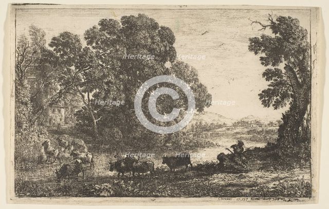 The Cowherd, 1636. Creator: Claude Lorrain.