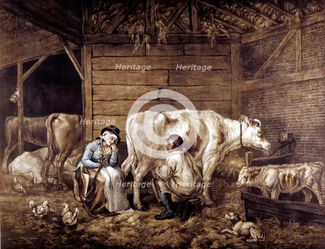 'The Cowshed'. Artist: Unknown