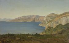 The Cote d'Azur, bay on the Mediterranean, between 1890 and 1915. Creator: Henri-Joseph Harpignies