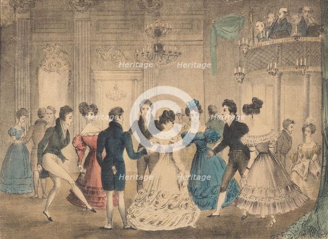 The Cotillion Dance, 1828.
