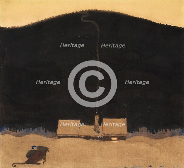The cottage at the foot of the mountain, 1914.
