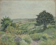The Cottage Garden, Fishpond, 1915. Artist: Lucien Pissarro