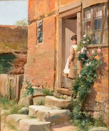 The Cottage Door, 1884. Creator: Alfred Augustus Glendening Jr