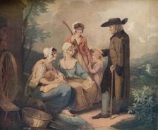 The Cottage Door c1791. Artist: Thomas Gaugain