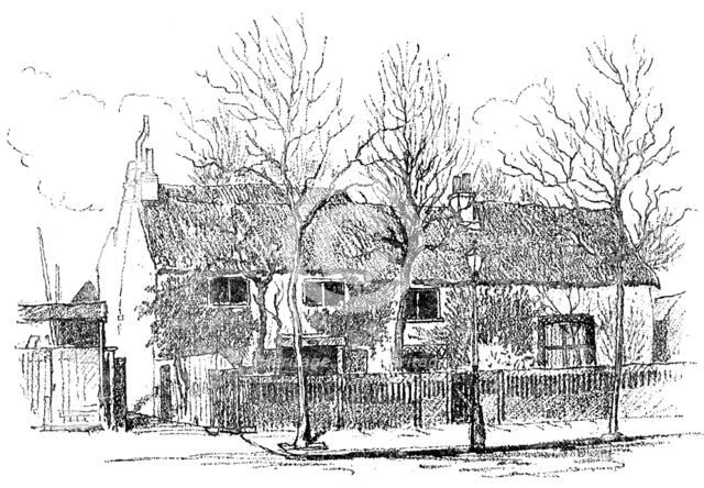 The Cottage of Miles Syndercombe, at Shepherd’s Bush Green, about to be demolished: front view, 1890 Creator: Unknown.