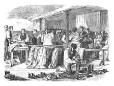 The Cotton Famine: Distribution of Clothes to Operatives, Manchester 1904