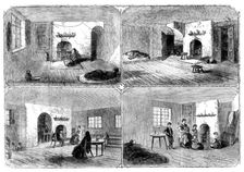 The Cotton Famine: dwellings of Manchester operatives, 1862. Creator: Unknown