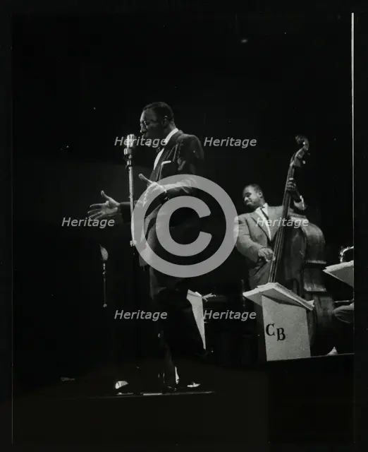 The Count Basie Orchestra in concert at Colston Hall, Bristol, 1957. Creator: Denis Williams.