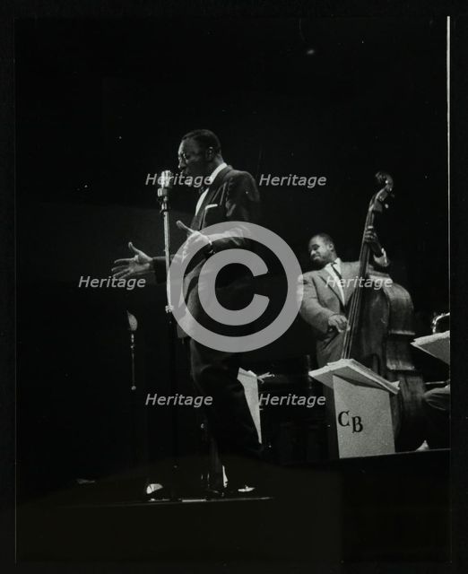 The Count Basie Orchestra in concert at Colston Hall, Bristol, 1957. Creator: Denis Williams.