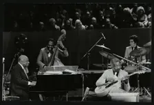 The Count Basie Orchestra in concert at the Royal Festival Hall, London, 18 July 1980. Creator: Denis Williams