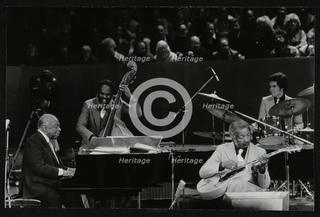 The Count Basie Orchestra in concert at the Royal Festival Hall, London, 18 July 1980. Creator: Denis Williams.