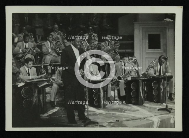 The Count Basie Orchestra in concert, c1950s. Creator: Denis Williams.
