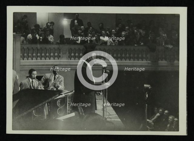 The Count Basie Orchestra in concert, c1950s. Creator: Denis Williams.