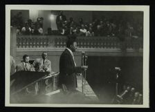 The Count Basie Orchestra in concert, c1950s. Creator: Denis Williams