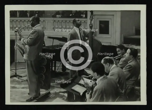 The Count Basie Orchestra in concert, c1950s. Creator: Denis Williams.