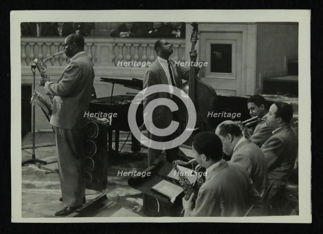 The Count Basie Orchestra in concert, c1950s. Creator: Denis Williams.