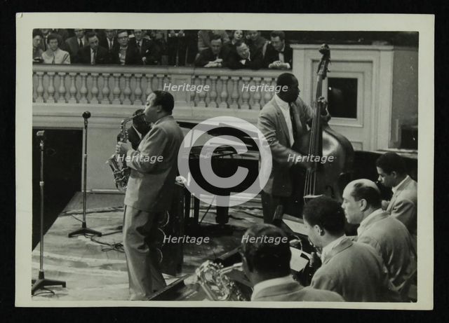 The Count Basie Orchestra in concert, c1950s. Creator: Denis Williams.