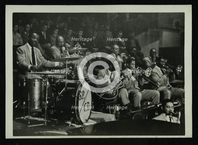 The Count Basie Orchestra in concert, c1950s. Creator: Denis Williams.
