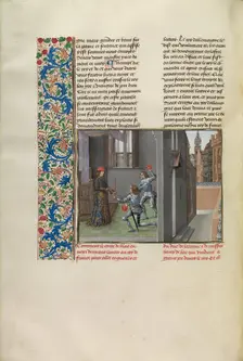 The Count de Blois Sending an Army to Support the King of France, c1370s, about 1480-1483. Creator: Master of the Getty Froissart