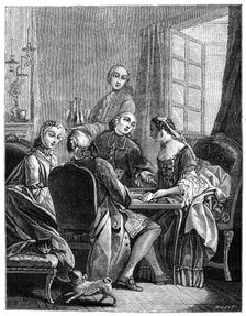 The Count In The Living Room, (1885).Artist: Eisen