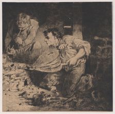 The Counterfeiters, 1843. Creator: Charles Emile Jacque