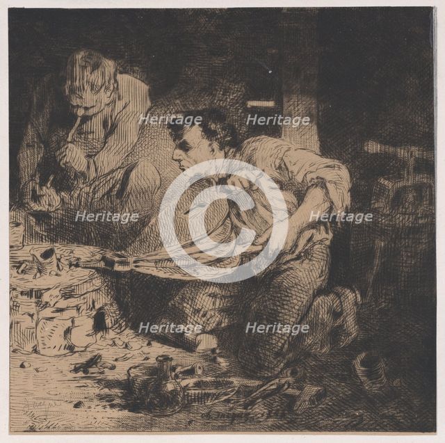 The Counterfeiters, 1843. Creator: Charles Emile Jacque.