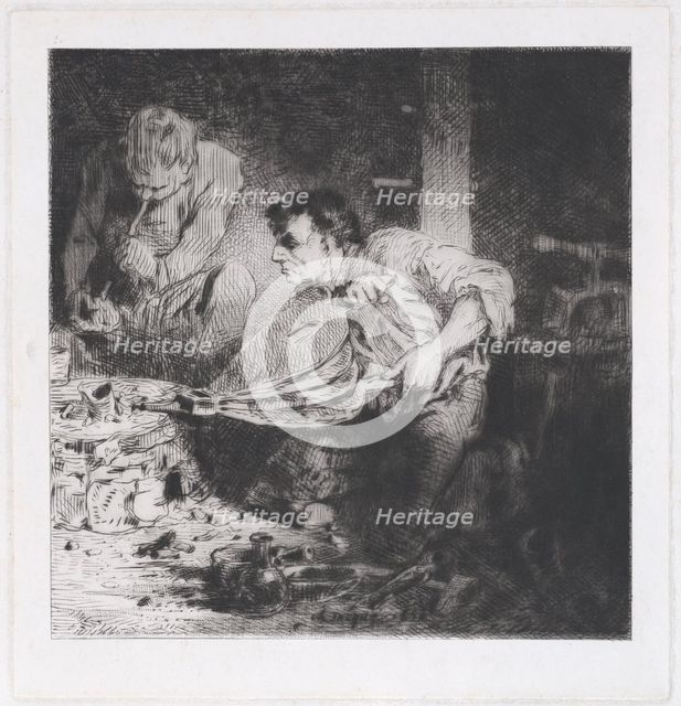 The Counterfeiters, 1843. Creator: Charles Emile Jacque.